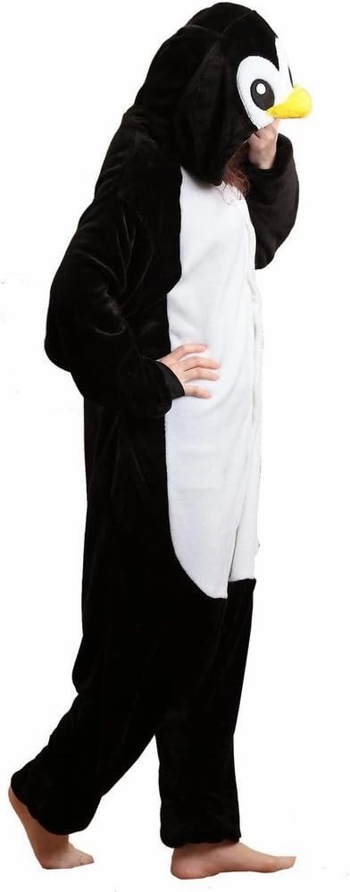 Adult Christmas Onesie Costume Animal Onesie Pajamas Flannel Plush One Piece Cosplay Suit for Men Women Unisex