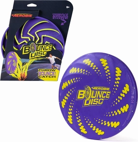 Aerobie Bounce Disc, Throwing Disc Toy for Kids, Backyard Toys & Outdoor Games for Adults & Family, Ages 5 & Up