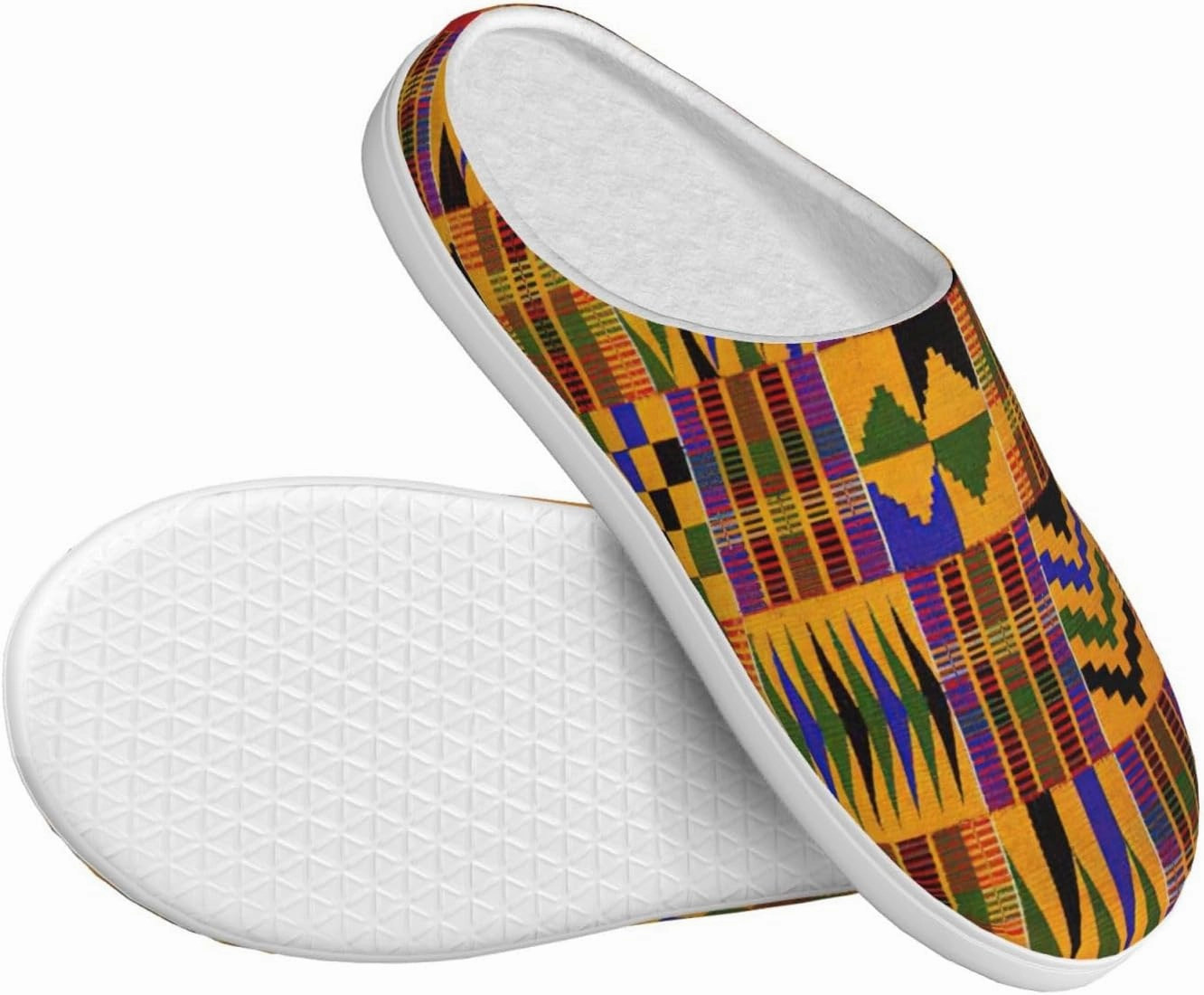 African Ethnic Pattern print Men's Women's Slippers Comfort Closed Toe House Shoes Fall Winter Home Slippers Indoor Scuff