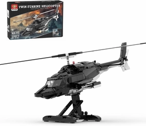 Airwolf Helicopter Building Kit, Military Series Building Blocks Set (1039PCS), 5354L7L3MF15SLI