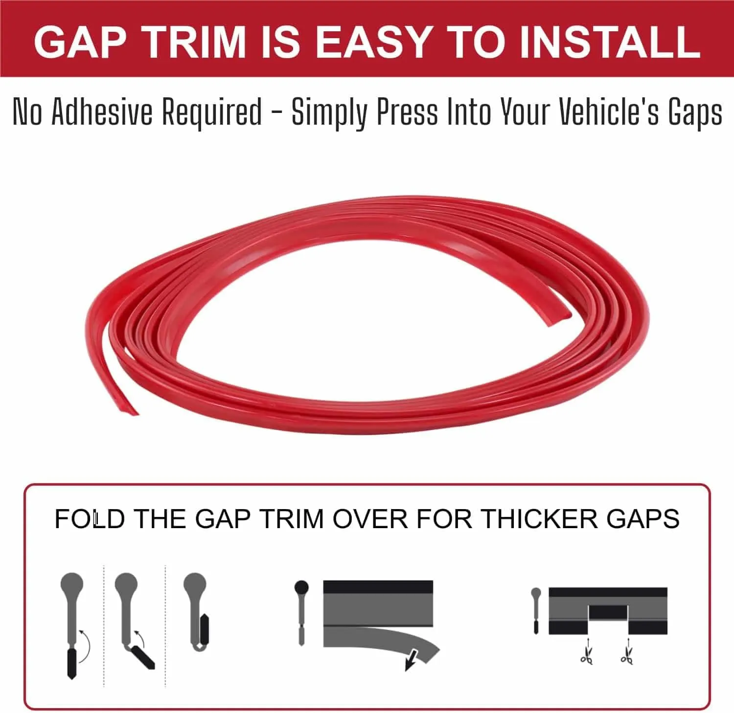 All-Fit Automotive Car Gap Filler – 10 Ft Chrome Trim Molding for Car Accessories Interior – Universal, Flexible Car Interior Accessories for Dashboards, Panels, & Air Vents – Easy DIY Installation