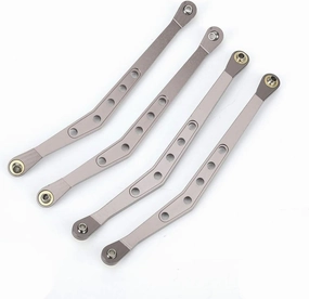 Aluminium Alloy Upper Suspension Links Accessory for 1/10 90018 RC Crawler, Durably RC Car Spare Parts, Installation, Flexible and Sturdy, Extends Toy Car (Ti Color)