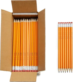 Amazon Basics Wood-Cased #2 Pencils, Pre-sharpened, HB Lead Bulk Box, 150 Count, Yellow