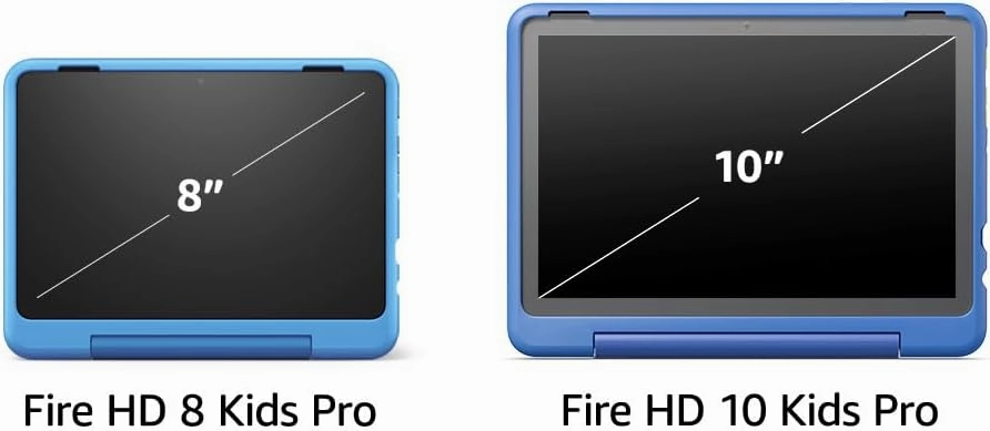 Amazon Fire HD 10 Kids Pro tablet (newest model) ages 6-12. Bright 10.1" HD screen, includes ad-free content, robust parental controls, 13-hr battery and slim case for older kids, 32 GB, Nebula