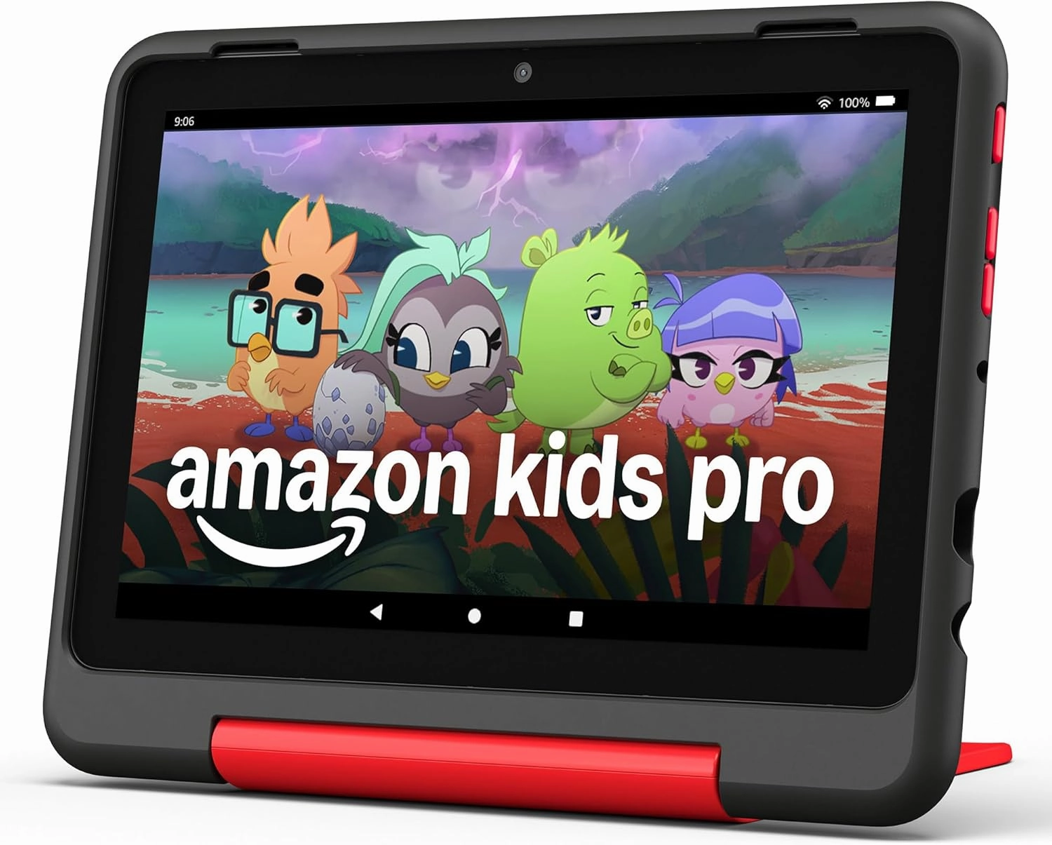 Amazon Fire HD 8 Kids Pro tablet, ages 6-12. Bright 8" HD screen, includes ad-free content, parental controls, 13-hr battery, slim case for older kids, 32GB, Marvel Avengers, (2024 release)