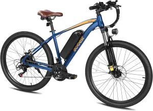 Apex Electric Bike for Adults, 26" 1000W Peak Electric Mountain Bike, 22MPH Top Speed, Max Range 55  Miles, 48V Removable Battery, 21-Speed Lightweight E-Bike, Front Suspension