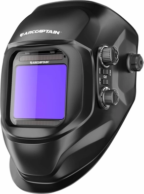 ARCCAPTAIN Welding Helmet Auto Darkening, 3.94"X3.66" Large Viewing Screen True Color Welding Hood with 4 Arc Sensor Solar Powered, Wide Shade 4-5/5-9/9-13 for ARC TIG MIG Welding Helmets for Men