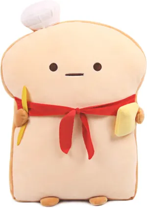 ARELUX 17.7in Funny Toast Bread Pillow,Cute Bread Shape Plush Hugging Pillow,Soft Toast Food Sofa Cushion for Home Decor,Plush Toy Gifts for Kids Birthday