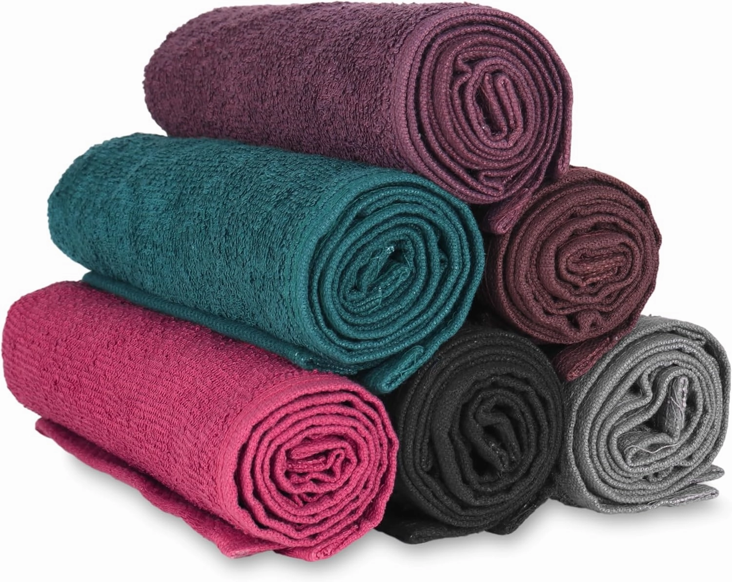 Arkwright Bleach Proof Salon Towels - Pack of 12 - Highly Absorbent, 100% Cotton, Quick Dry Spa Face Towel for Hair Stylist, Barber, Pedicure, and Esthetician, 16 x 28 in, Black