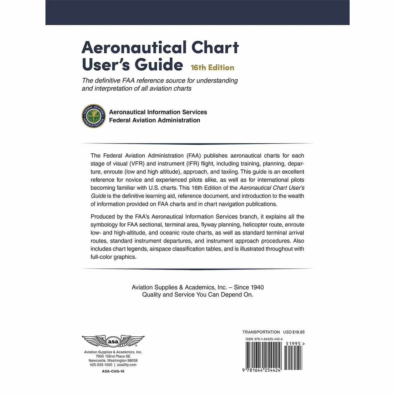ASA Aeronautical Chart User's Guide, Sixteenth Edition