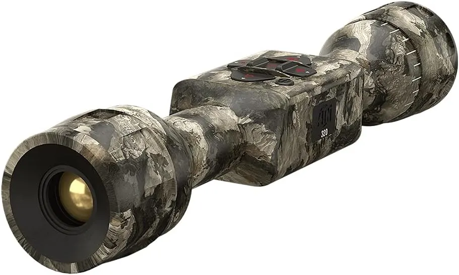 ATN MossyOak Thor LT Ultra Light Thermal Hunting Camouflage Scope w/ 60Hz Thermal Sensor, One Shot Zero, 10hrs  Battery Power