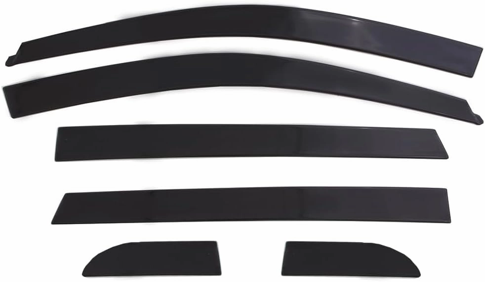 Auto Ventshade [AVS] Low Profile Rain Guards for 2019 - 2025 Chevy Blazer, 6 pcs. | Window Vent Visors - Dark Smoke | 896081