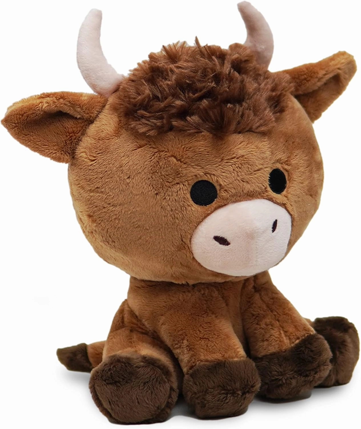 Avocatt Highland Cow Plushie Toy - 10 Inches Stuffed Animal Plush - Plushy and Squishy Animal with Soft Fabric and Stuffing - Cute Toy Gift for Boys and Girls