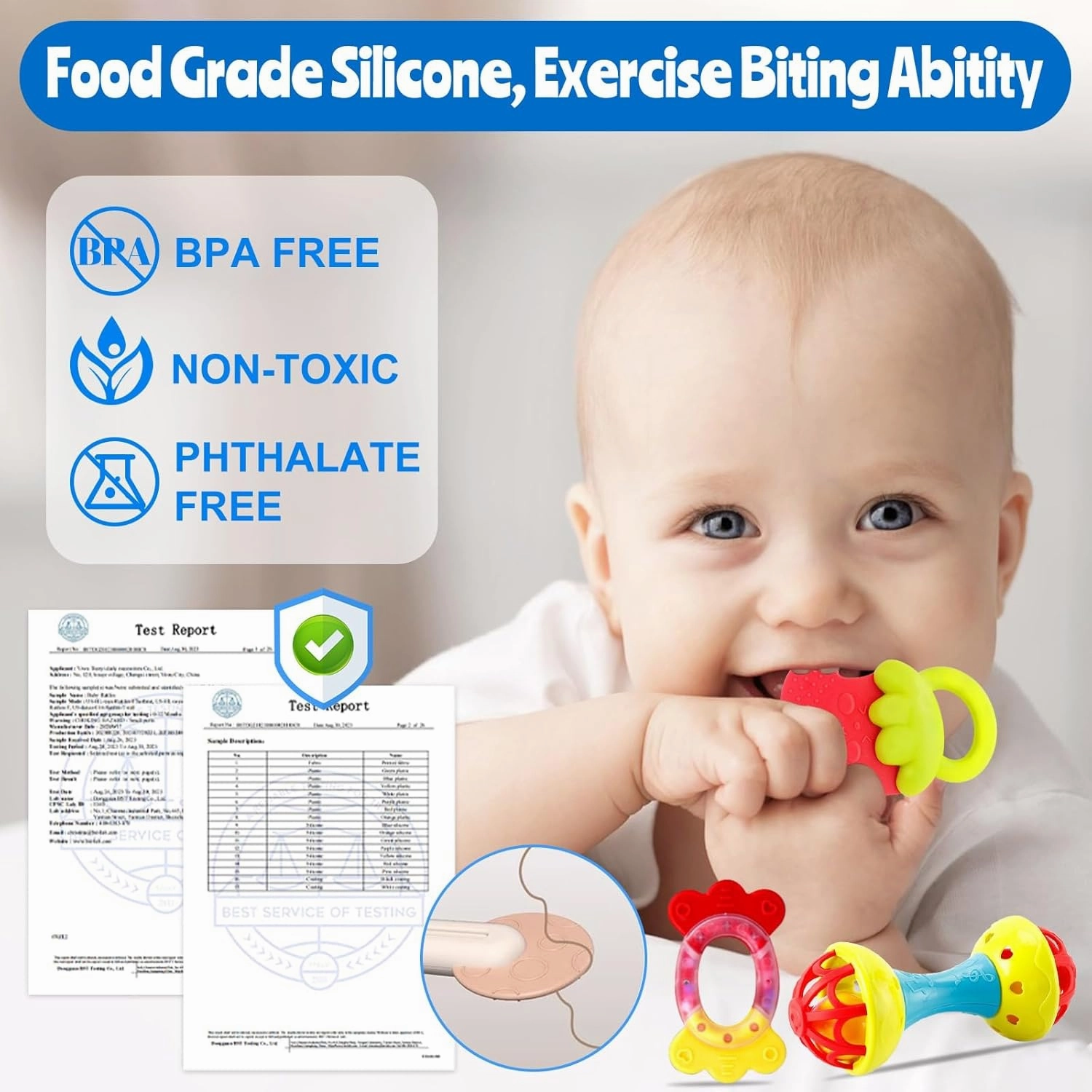 Baby Rattles 0-6 Months: Baby Toys Rattles for Babies 6-12 Months Infant Toys 0-3 Months Newborn Toys Teething Toys 3-6 Months - Baby Rattle Socks Baby Gifts for Boy Girl