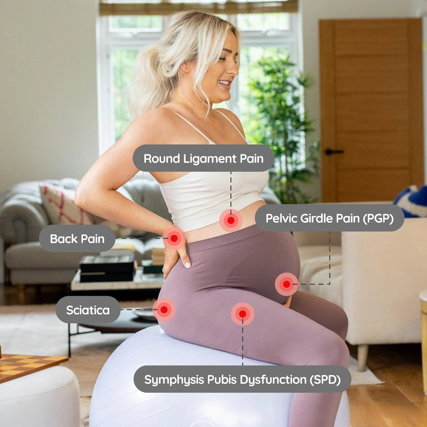 BABYGO® Birthing Ball for Pregnancy & Labor   Our Award Winning Book - Exercise, Birth & Recovery Plan, 5X Stronger Than a Yoga Ball with Eco Friendly Material