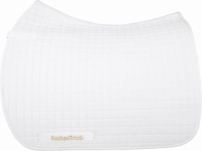 Back on Track Therapeutic Horse Dressage Saddle Pad, 22-Inch Spine by 21-Inch Drop, White