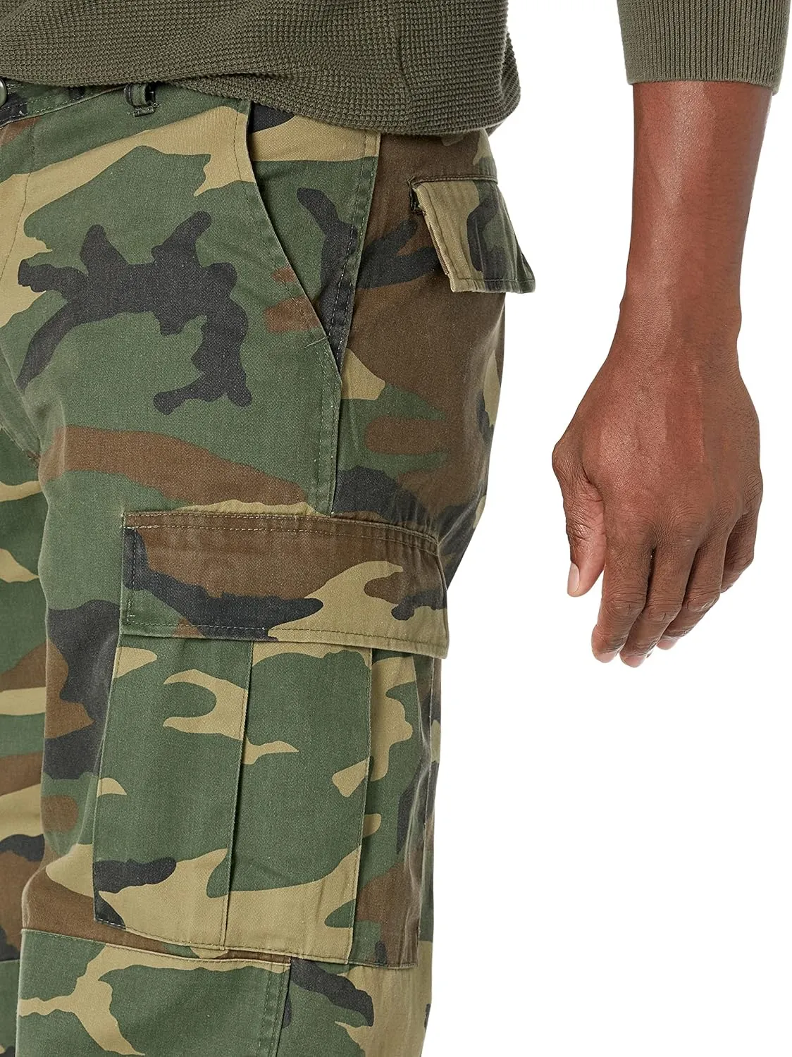BACKBONE Mens Military Army Airborne Trooper Vintage Cargo Pants Trousers
