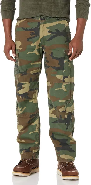BACKBONE Mens Military Army Airborne Trooper Vintage Cargo Pants Trousers