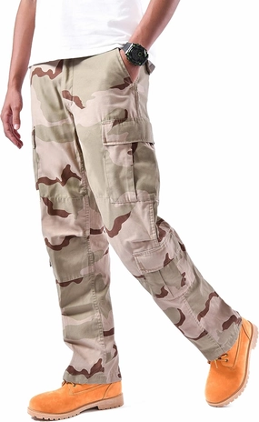 BACKBONE Mens Military Army Airborne Trooper Vintage Cargo Pants Trousers
