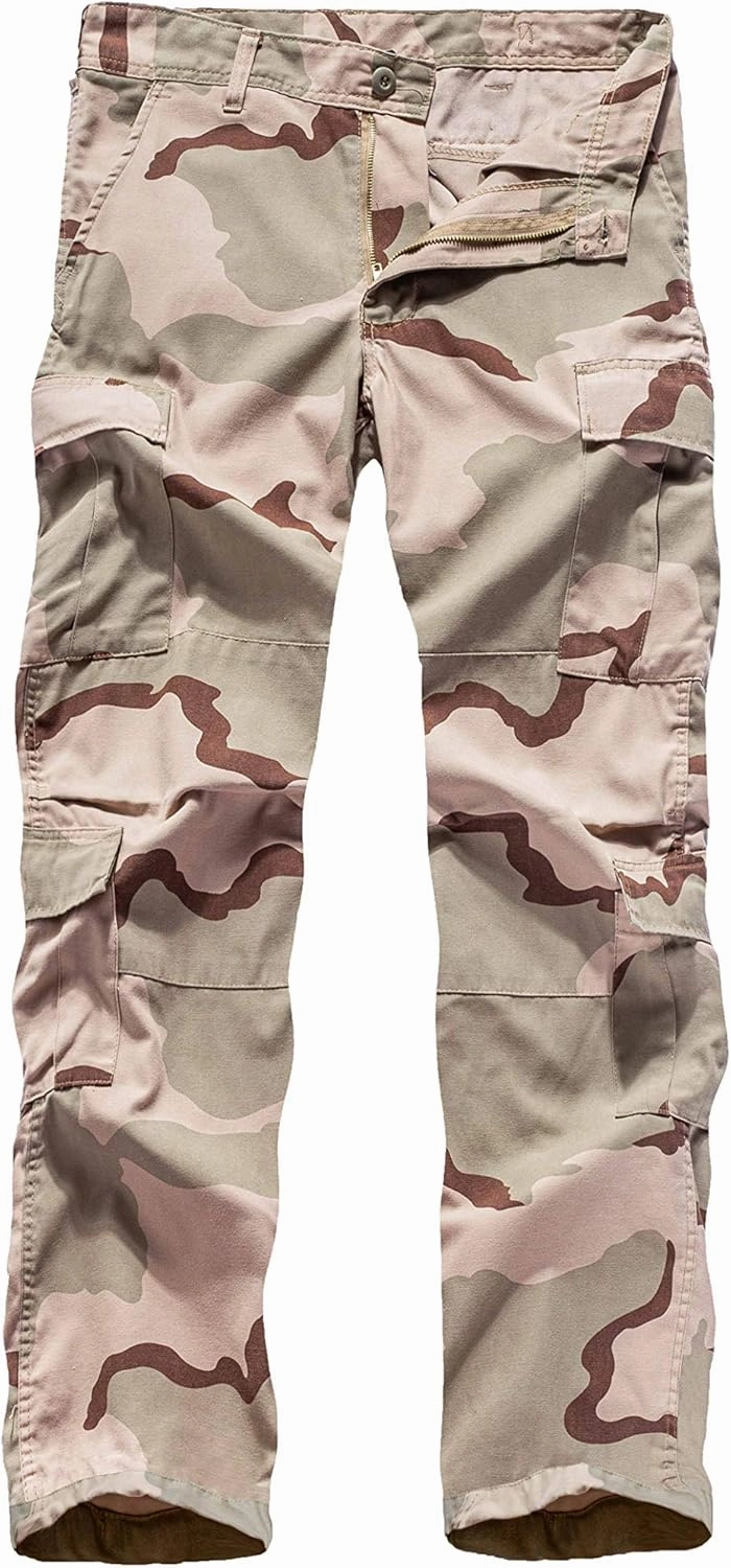 BACKBONE Mens Military Army Airborne Trooper Vintage Cargo Pants Trousers