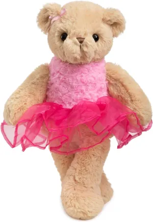 Ballerina Teddy Bear Stuffed Animal Cute Plush Bear in Tutu Skirt Birthday Dance Recital Gifts for Girls Kids 21’’ Pink