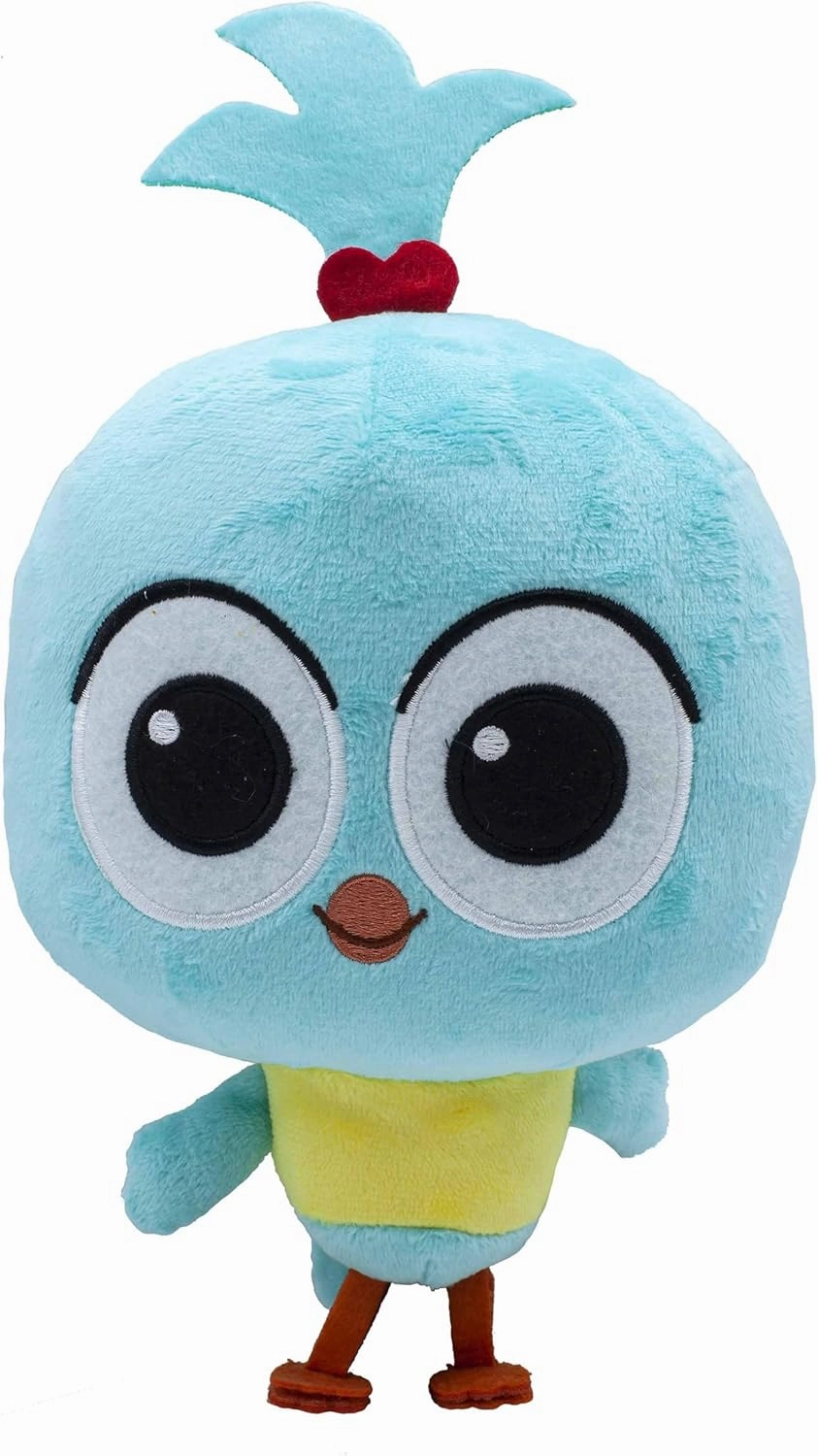 BANDAI Milo Bird Plush Teddy Bear 20cm Animated Series Milo Huggable Toys for Boys and Girls with Soft Touch Material, Adorable Cartoon Stuffed Animals