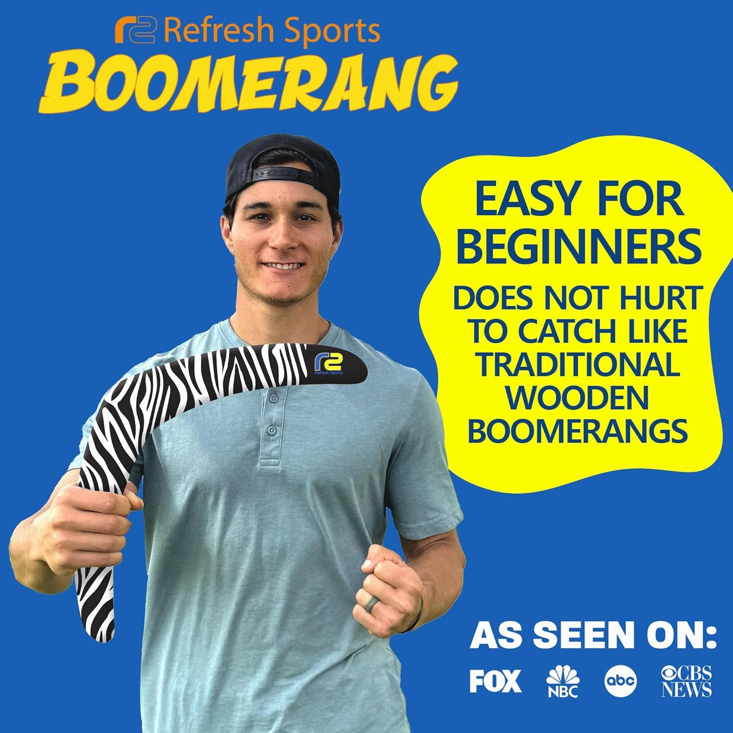 Beach Boomerang Toy For All Ages - Outside Beach Games Adults & Outdoor Toys For Kids - Fun Outdoor Backyard Toys For Boys - Soft Foam Pool Game & Birthday Gift Ideas For Boys & Girls 2025