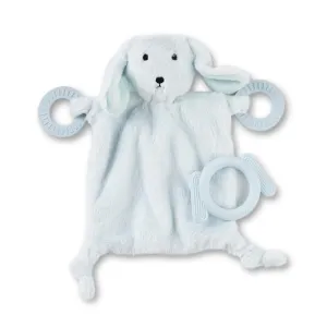 Bella Tunno Happy Teether and Buddy – Soft, Plush Animal Baby Lovey and Easy Grip Baby Teether Toy for Baby Teething Relief and Comfort (Dog Teether and Lovey)