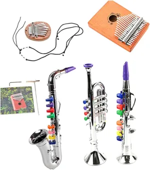 BESTonZON 1 Set Saxophone Plaything Creative Music Learning for Boys for Birthday Enhances Musical Skills Safe Odorless Materials for Decoration