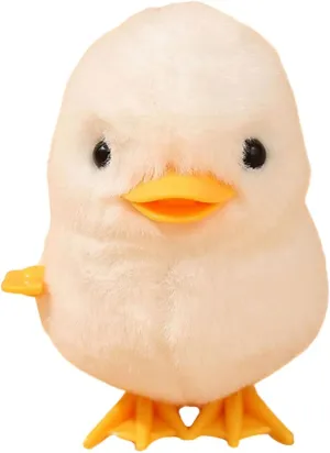 BESTYASH Wind Up Jumping Chicken Creative Plush Animal for Fun Clockwork Walking Safe Lightweight Design for Parties and Giving