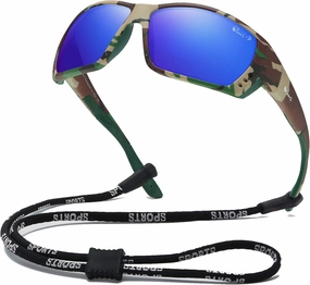 Bevi Polarized Sports Sunglasses Ultralight TR90 Frame Glasses Flexible and Durable for Men Women Sun Glasses