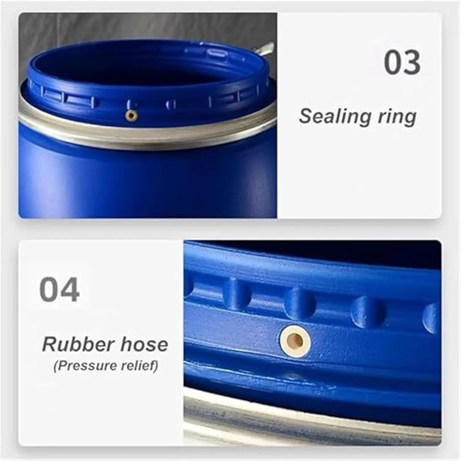 Blue 30L/60L/100L/120L/160L/200L Outdoor Water Tank,Thick Plastic Water Storage Container Portable Water Container Home Storage Bucket Camping Water Storage