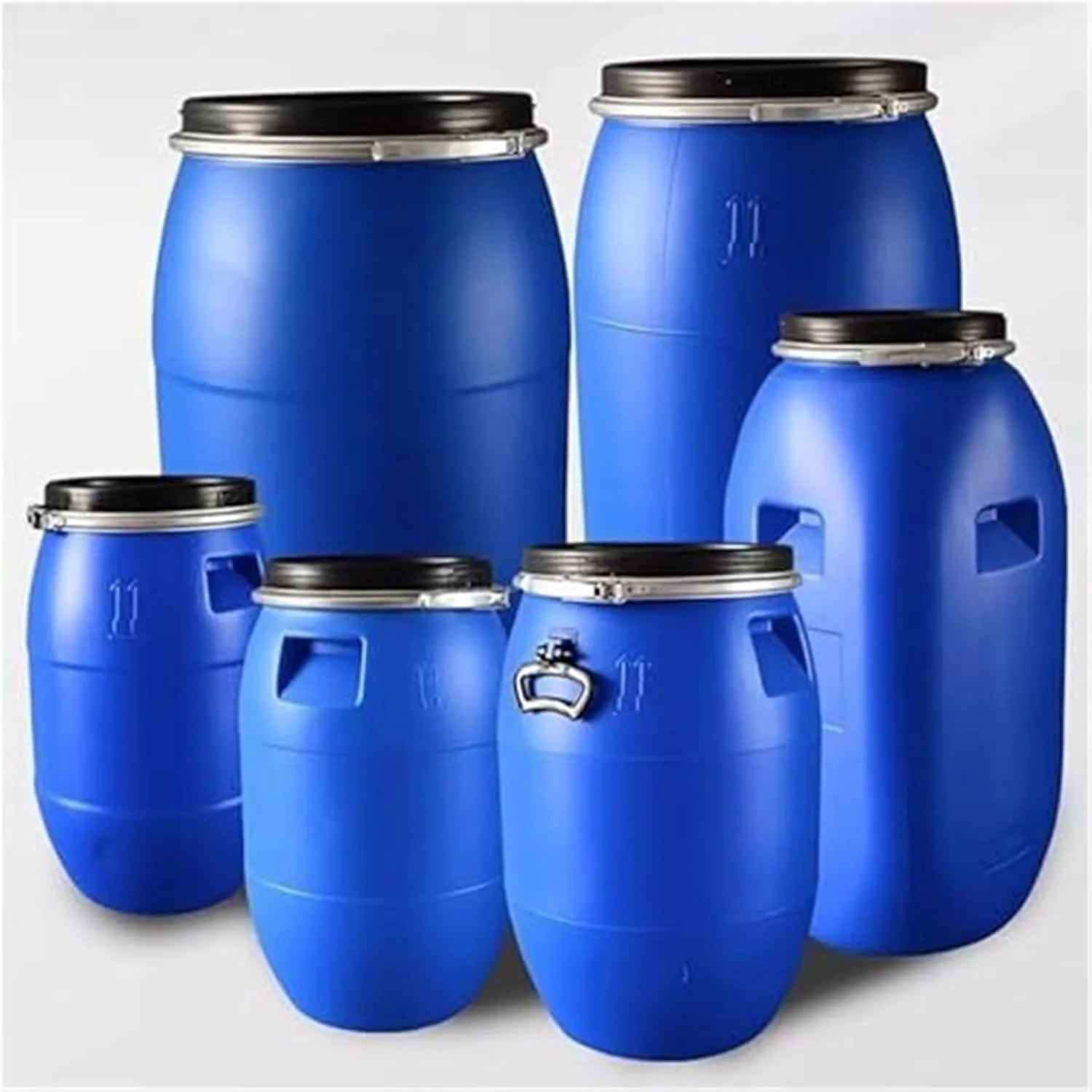 Blue 30L/60L/100L/120L/160L/200L Outdoor Water Tank,Thick Plastic Water Storage Container Portable Water Container Home Storage Bucket Camping Water Storage