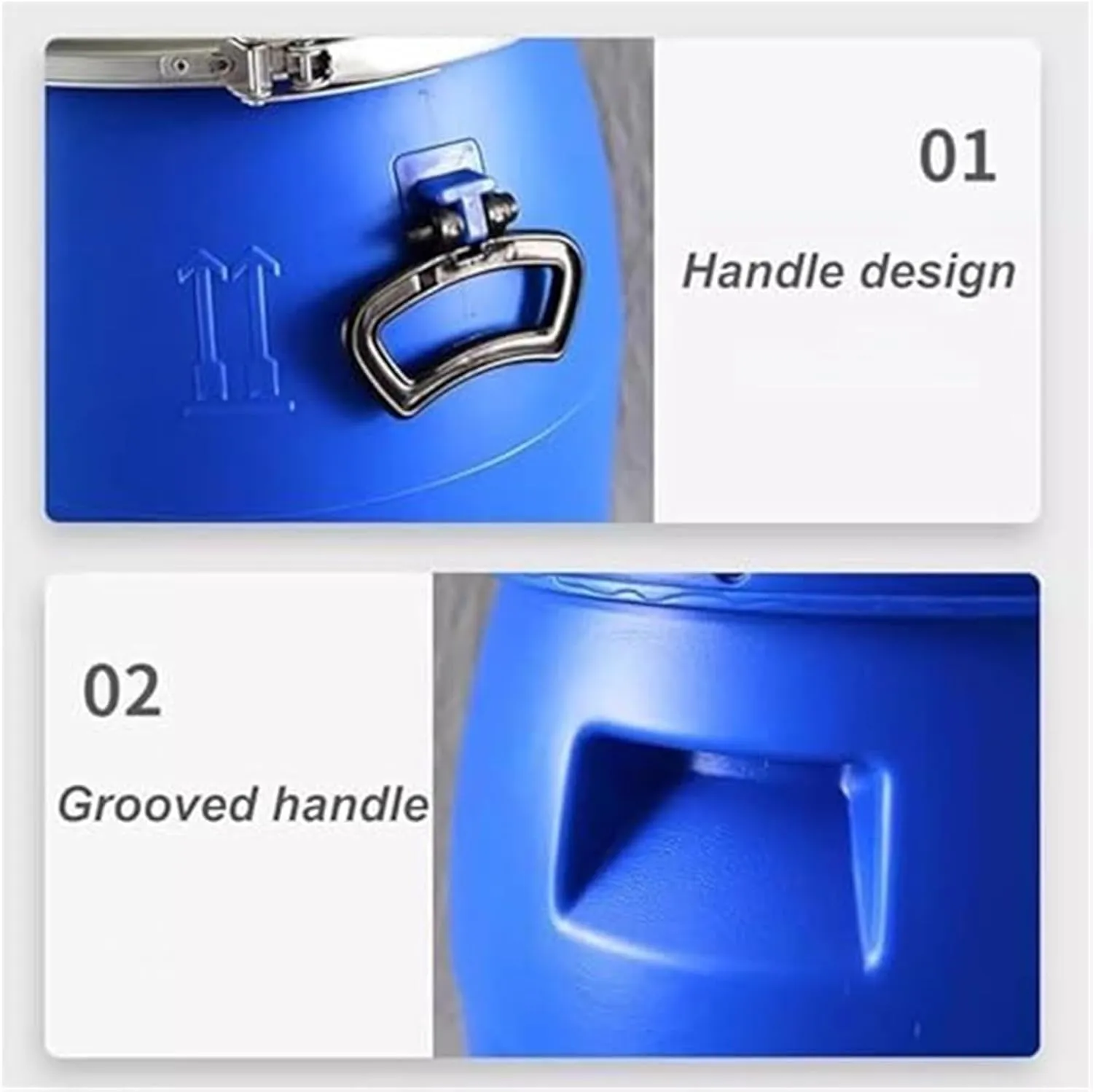 Blue 30L/60L/100L/120L/160L/200L Outdoor Water Tank,Thick Plastic Water Storage Container Portable Water Container Home Storage Bucket Camping Water Storage