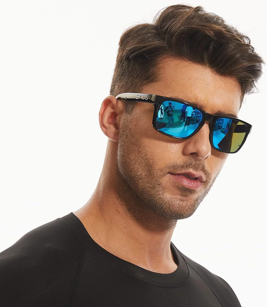 Bnus italy made classic sunglasses corning real glass lens w. polarized option