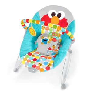 Bright Starts Sesame Street I Spot Elmo! 3-Point Harness Vibrating Baby Bouncer with Toy bar (Pack of 2)