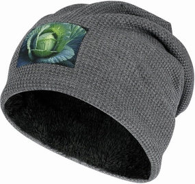 Bright Cabbage Unisex Winter Hat Soft Warm Cuffed Beanie Hat Slouchy Skull Cap for Women Men Fall Winter
