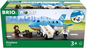 BRIO World - 33306 Airplane | Stimulating Wooden Toy Plane Set | Enhances Creativity and Logical Thinking | Compatible with BRIO Railway Toys | for Kids Aged 3 