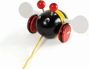 BRIO World - 30165 Pull Along Bumblebee | The Perfect Playmate for Your Toddler