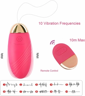 Bullet Vibrator Remote Control Trustown Egg Vibrator for G spot Clit Stimulation Soft Silicone Wearable Rechargeable Waterproof 10 Vibration Modes Adult Sex Toy for Women and Couples