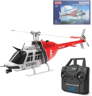 C138 RC Helicopter, 2.4G 6CH No Aileron Design with Altitude Hold & Optical Flow Positioning for Stable Flight, One-Key Takeoff & Landing, Beginner-Friendly RC Aircraft for Adults (RTF)