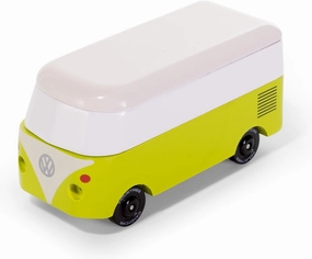 CANDYCAR® Wooden Diecast Collection - VW T1 Leafy Green, Premium Handcrafted Beech Wood Toy Car