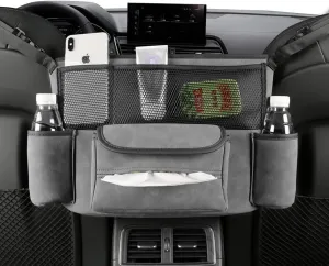 Car Net Pocket Handbag Holder Between Seats Purse Holder for Car Back Seat Organizers Storage Automotive Consoles & Organizers Front Seat Car Handbag Holder Barrier of Backseat Pet Kids 4