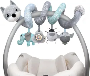 Car Seat Toys for Babies 0-6 Months Boys Girls Newborn Toys Stroller Toy, Carseat Toys Hanging Baby Infant Toy 0-3 Months for Carseat Stroller Crib with Music Rattle, Baby Gift for 0 3 6 9 12 Months