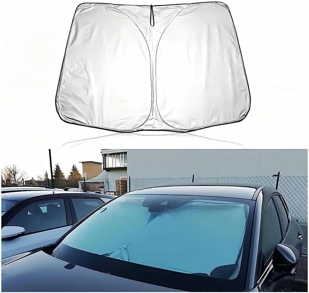 Car Windshield Sun Shade for Mazda Biante 2008-2018, Anti-UV Sun Visors Windscreen Front Window Sunshade Inside Heat Insulation Accessories,A/Silver