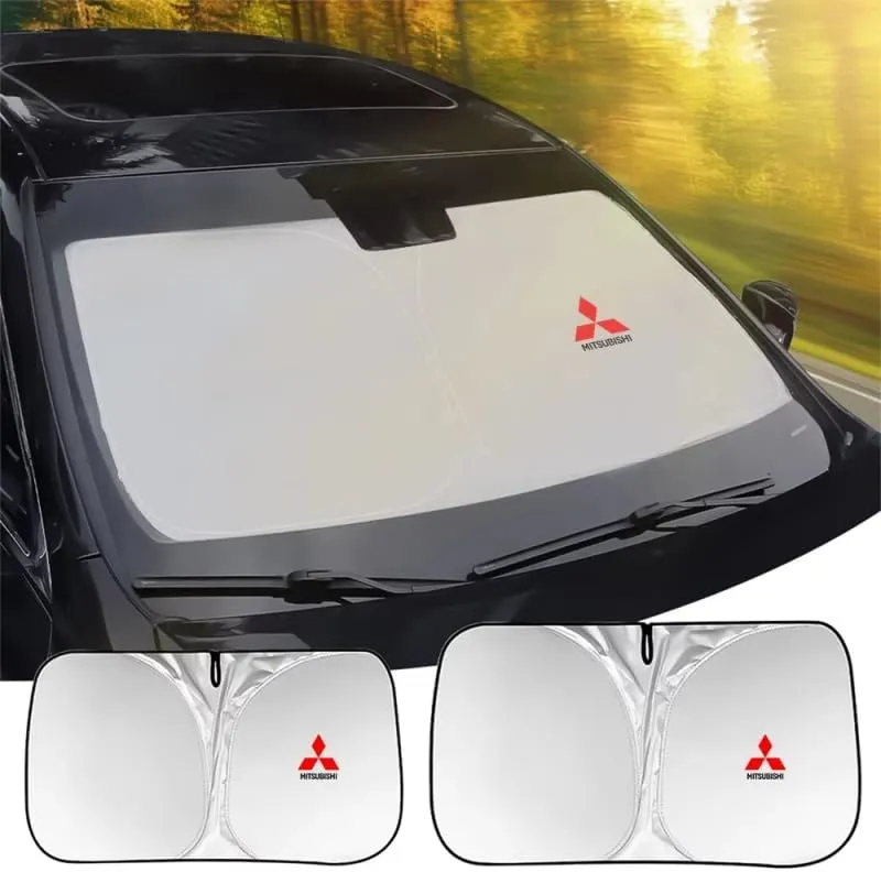 Car Windshield Sunshade for Mitsubishi Colt 2023-2023, Block UV Rays Sun Visor Protector, Front Window Sunshades, Windscreen Sunshade,B 145CM