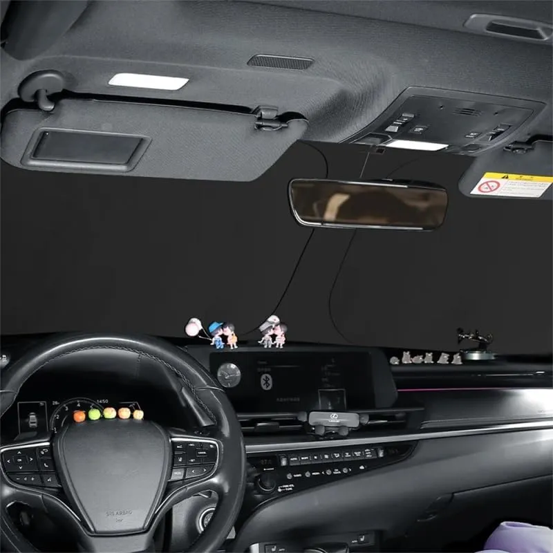 Car Windshield Sunshade for Mitsubishi Lancer Evolution X 2008-2014, Block UV Rays Sun Visor Protector, Front Window Sunshades, Windscreen Sunshade,A 140CM