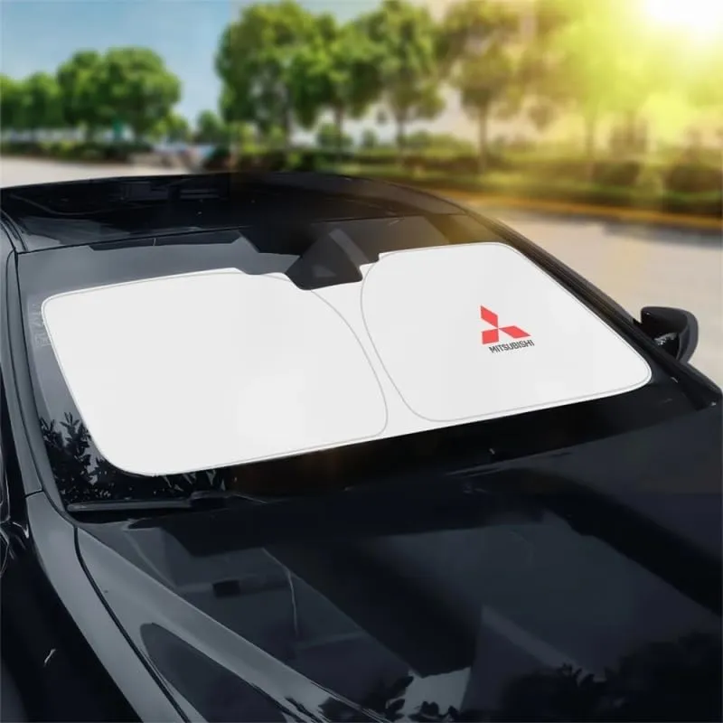 Car Windshield Sunshade for Mitsubishi Lancer Evolution X 2008-2014, Block UV Rays Sun Visor Protector, Front Window Sunshades, Windscreen Sunshade,A 140CM