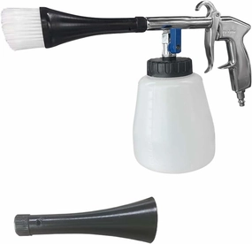 Car Cleaning Gun Kit, High-Pressure Air Blow Gun with 1L Foam Bottle, 2 Nozzles, Car Interior Cleaning Kit, Auto Detailing Spraying Washing Gun for Car Seats, Carpets (4PCS)