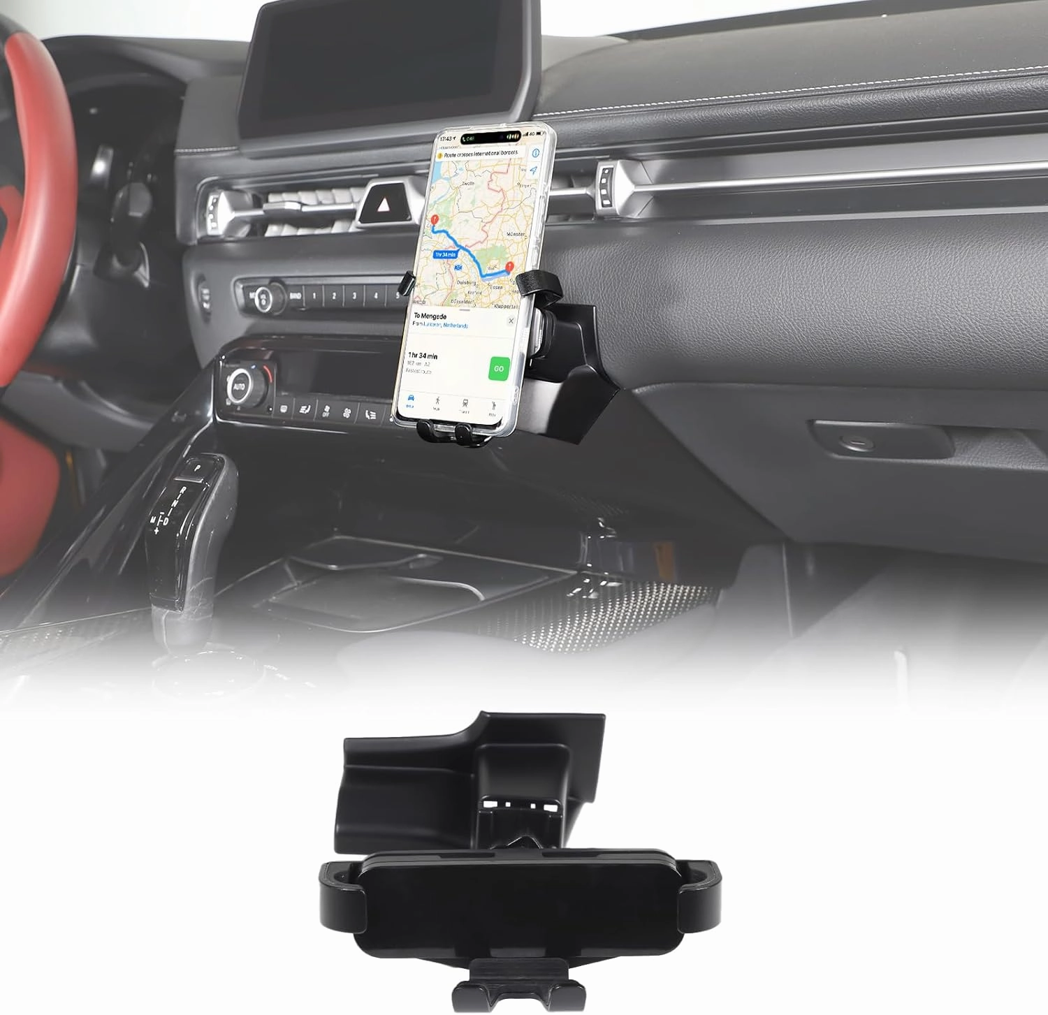 Car Phone Mount Compatible with Toyota Supra GR A90 A91 MK5 2019-2024, Center Console Air Outlet Cell Phone Holder, Handsfree Air Vent Phone Stand, Telescopic Arm Holder